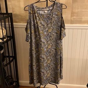 Michael Kors a line cold shoulder dress
